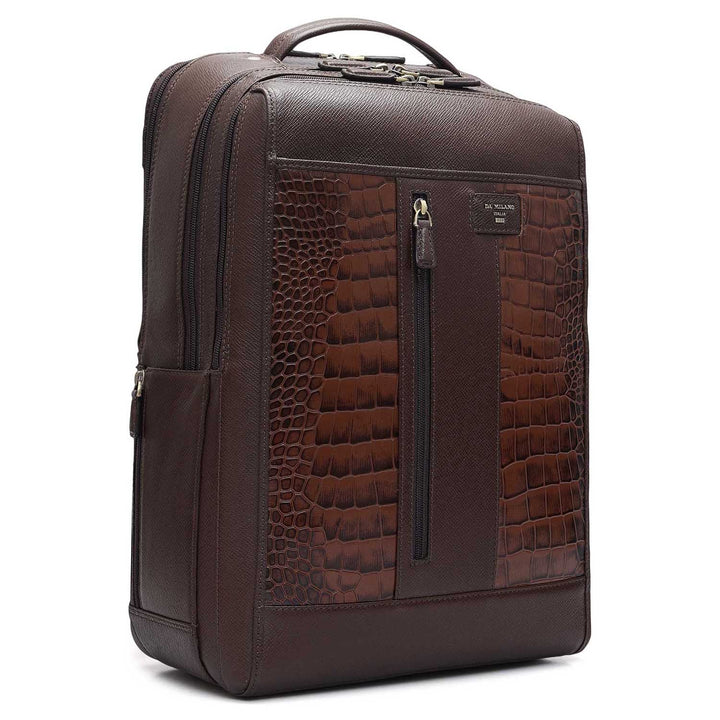 Croco Franzy Leather Backpack - Date