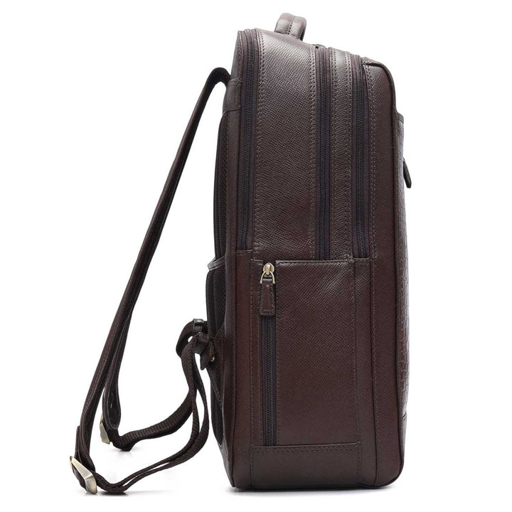 Croco Franzy Leather Backpack - Date