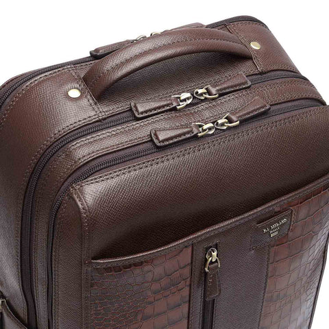 Croco Franzy Leather Backpack - Date