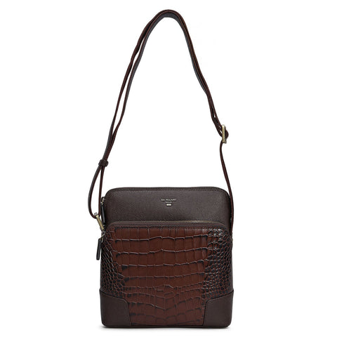 Croco Franzy Leather Sling - Date