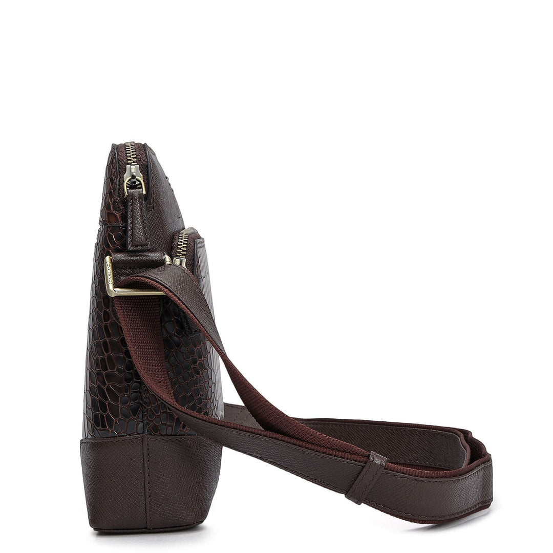 Croco Franzy Leather Sling - Date