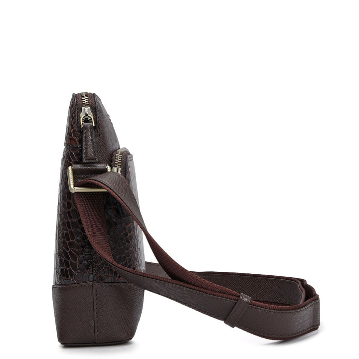 Croco Franzy Leather Sling - Date