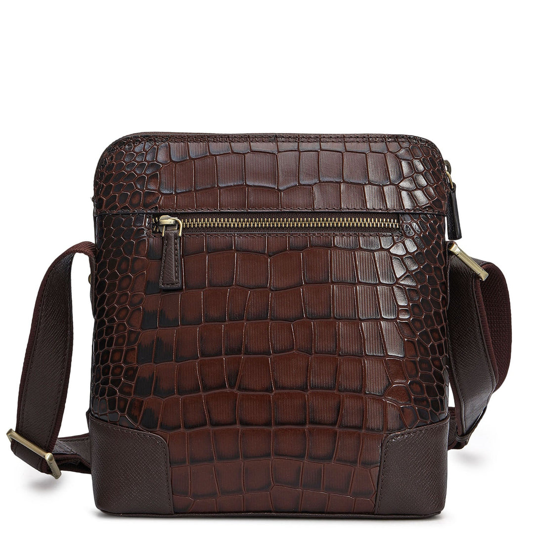 Croco Franzy Leather Sling - Date