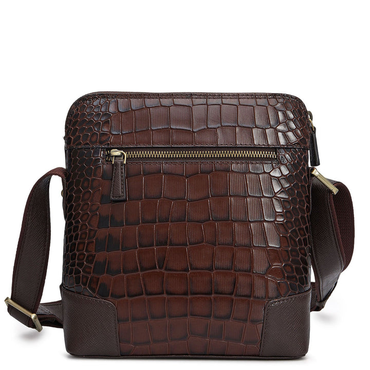 Croco Franzy Leather Sling - Date