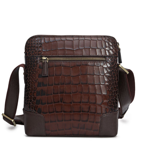 Croco Franzy Leather Sling - Date