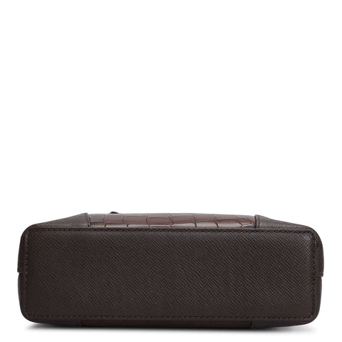 Croco Franzy Leather Sling - Date