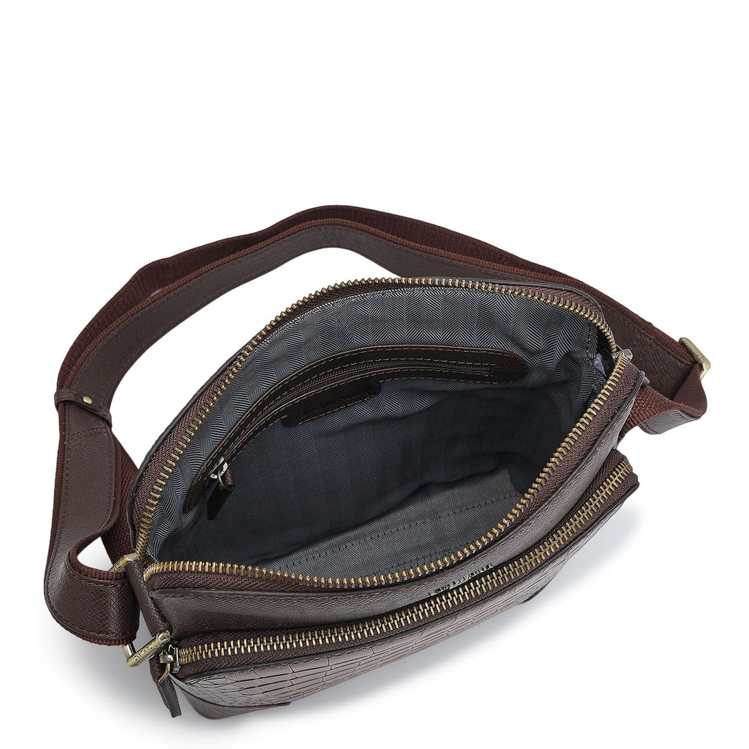 Croco Franzy Leather Sling - Date