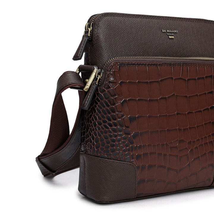 Croco Franzy Leather Sling - Date