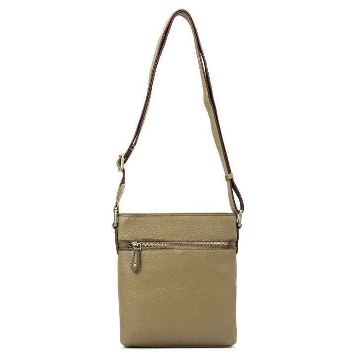 Wax Leather Men Sling - Olive