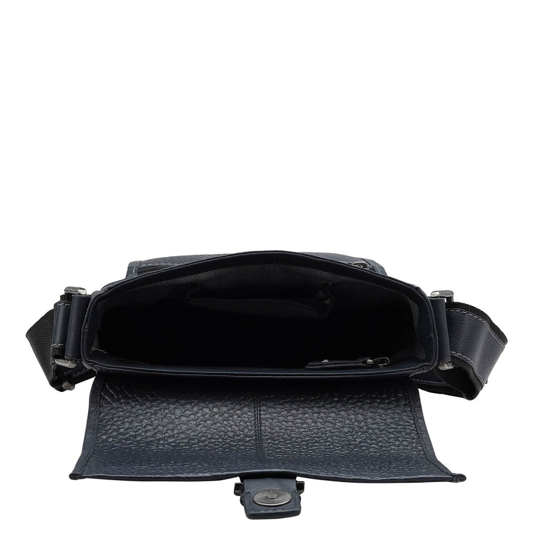 Bub Leather Men Sling - Blue