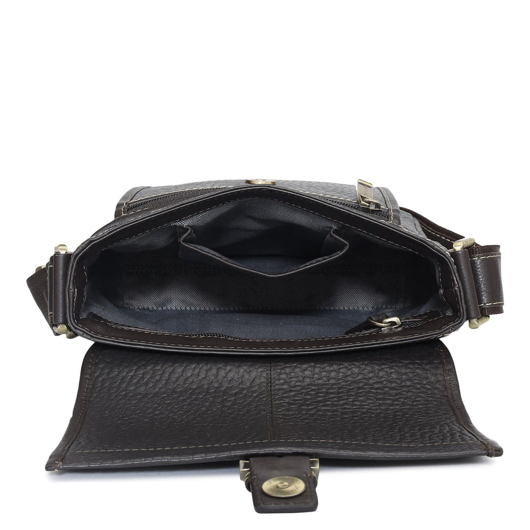 Bub Leather Men Sling - Brown