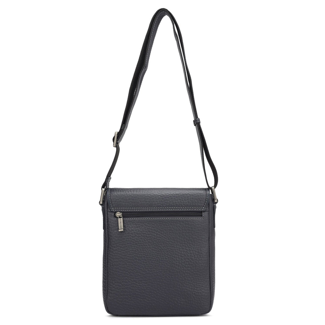 Bub Leather Men Sling - Dark Blue