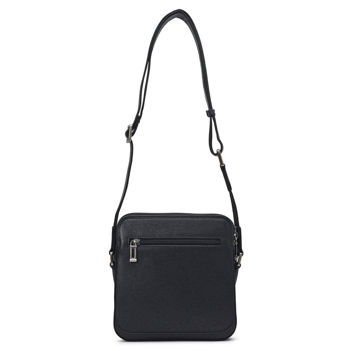Franzy Leather Men Sling - Black