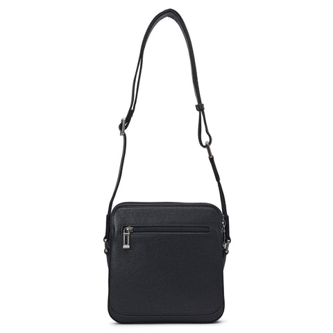 Franzy Leather Men Sling - Black