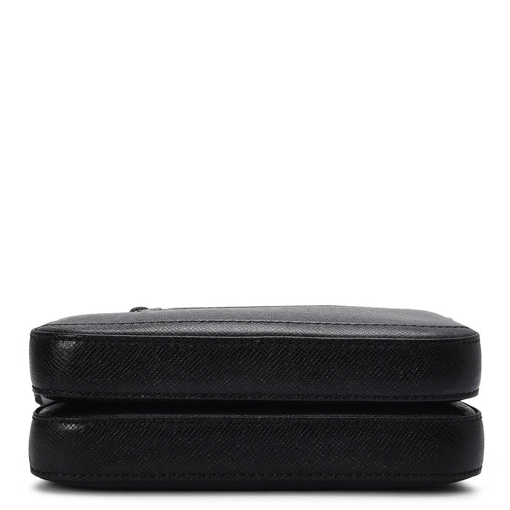 Franzy Leather Men Sling - Black