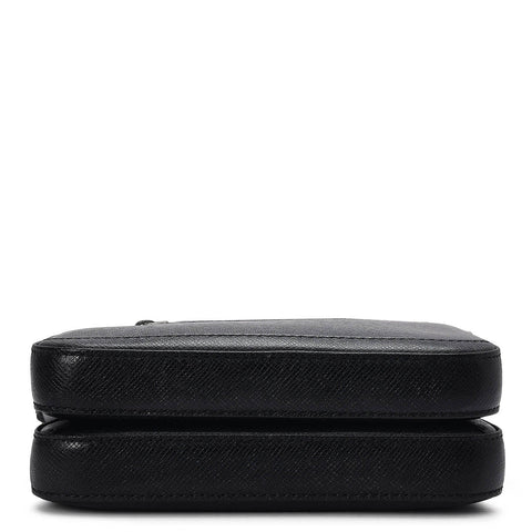 Franzy Leather Men Sling - Black