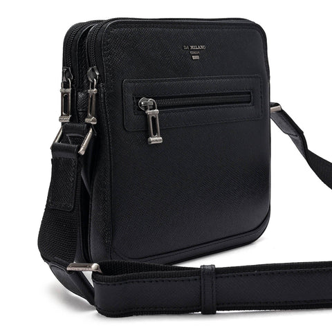 Franzy Leather Men Sling - Black