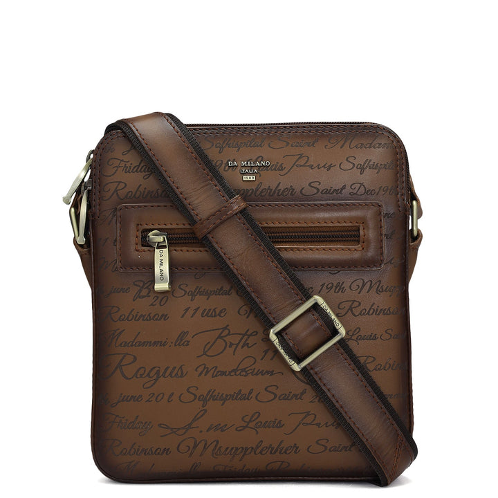 Signato Leather Men Sling - Cognac