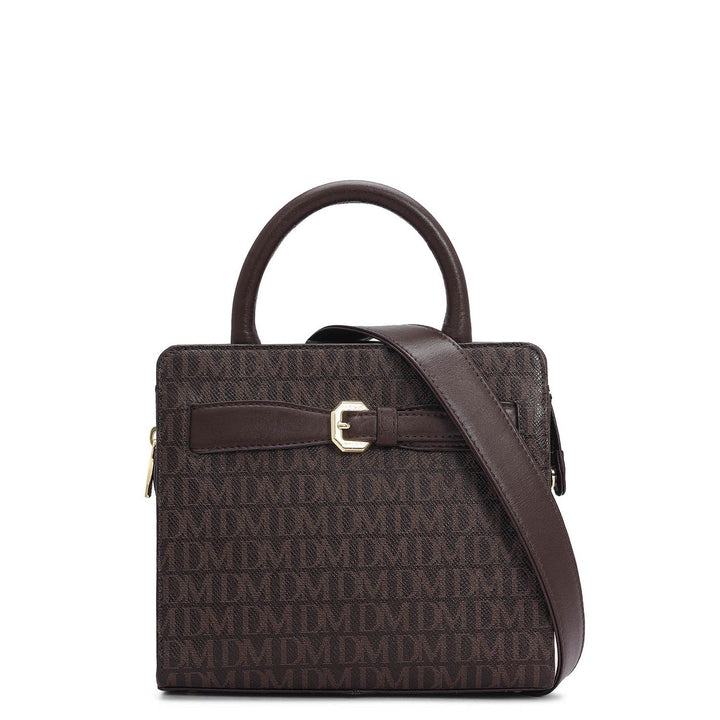 Small Monogram Leather Satchel - Date