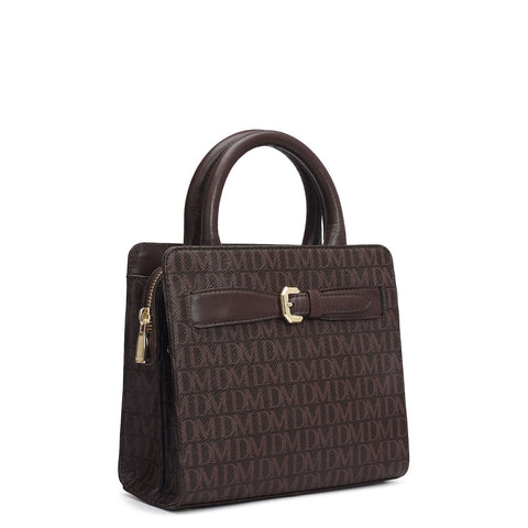 Small Monogram Leather Satchel - Date