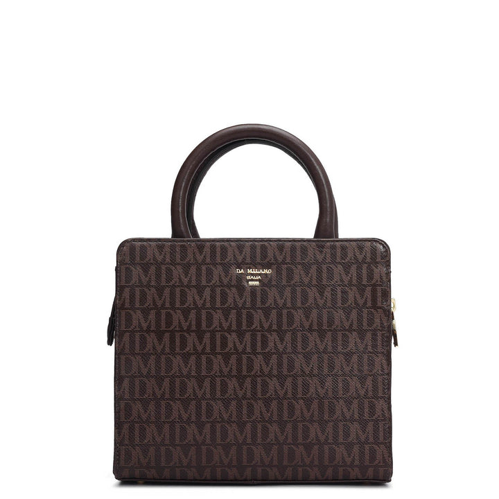 Small Monogram Leather Satchel - Date