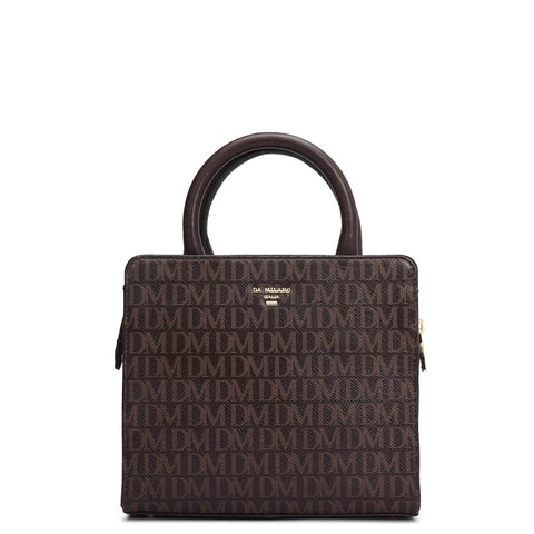 Small Monogram Leather Satchel - Date