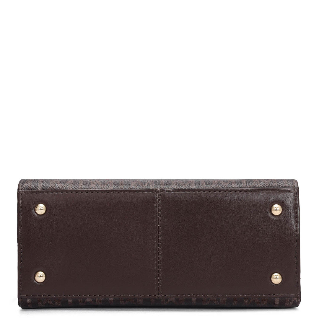 Small Monogram Leather Satchel - Date