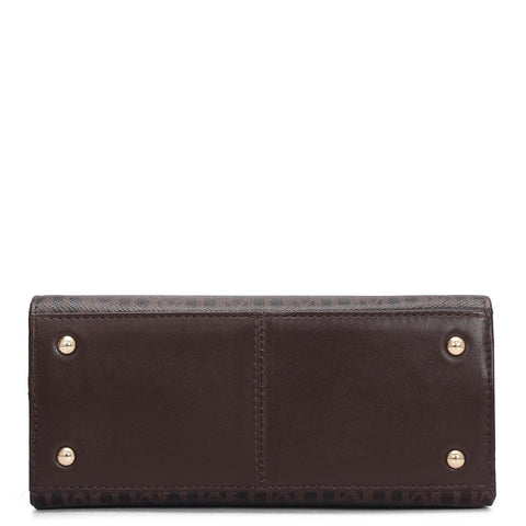 Small Monogram Leather Satchel - Date