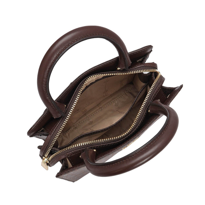 Small Monogram Leather Satchel - Date