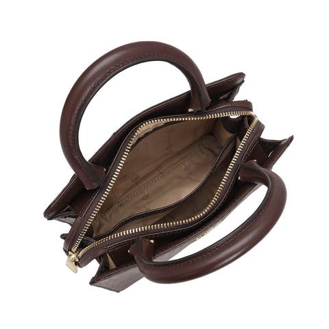 Small Monogram Leather Satchel - Date