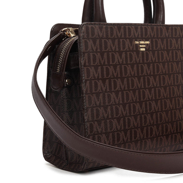Small Monogram Leather Satchel - Date
