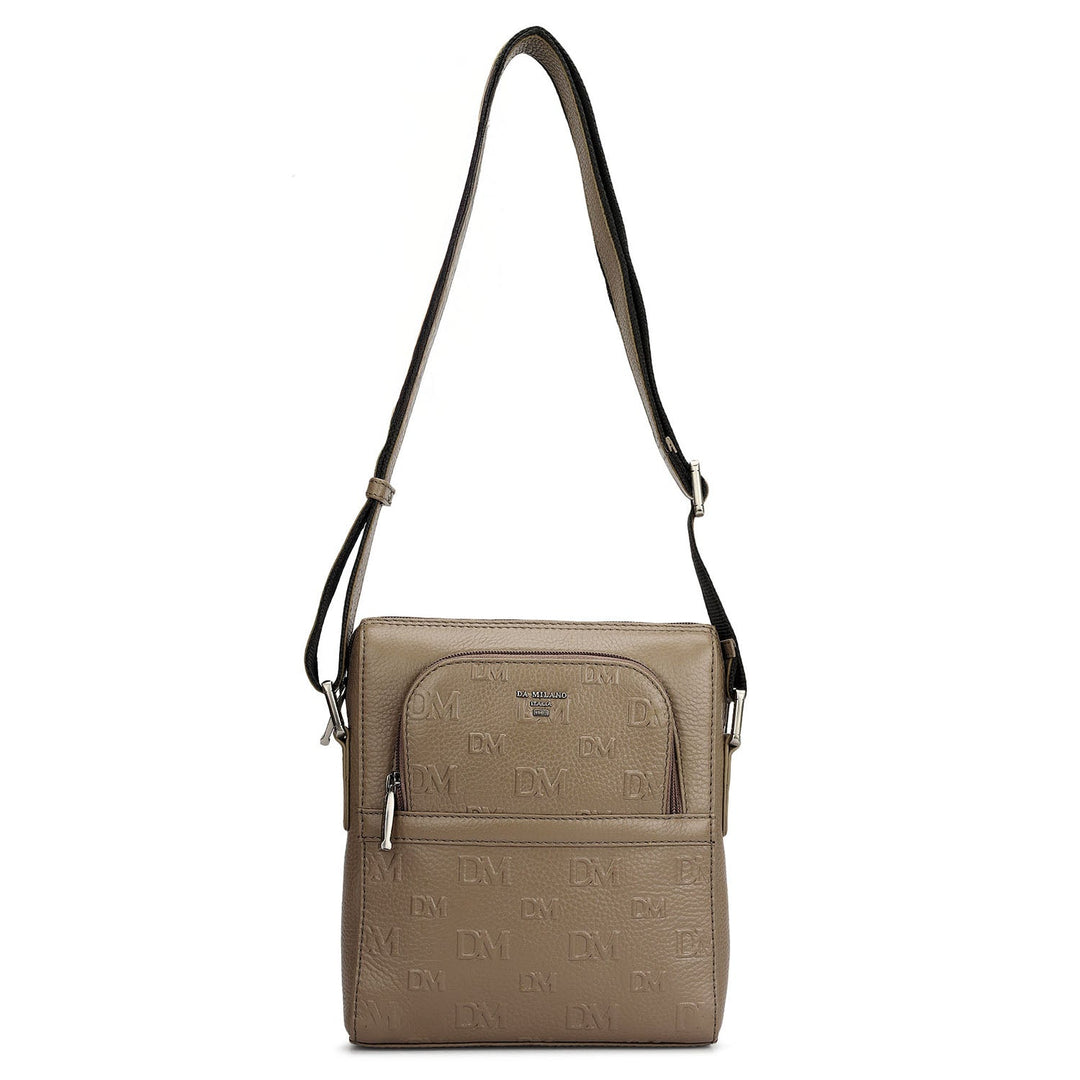 Monogram Wax Leather Men Sling - Smoke Grey