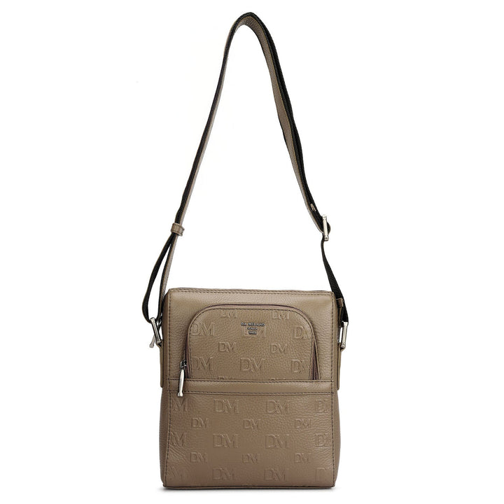 Monogram Wax Leather Men Sling - Smoke Grey