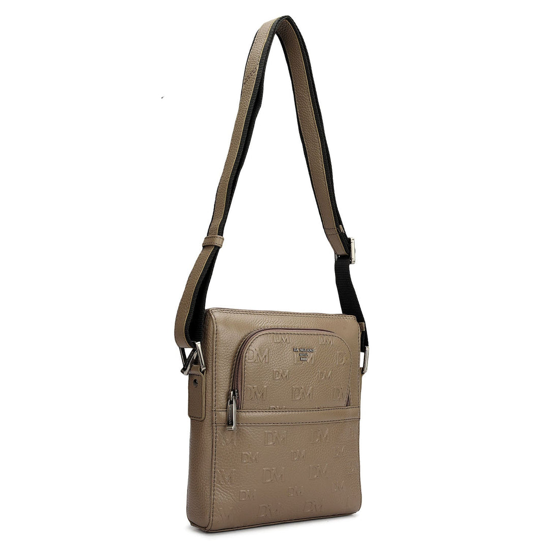 Monogram Wax Leather Men Sling - Smoke Grey