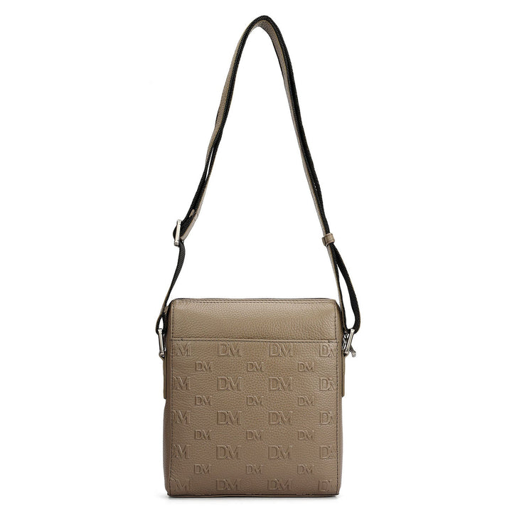 Monogram Wax Leather Men Sling - Smoke Grey