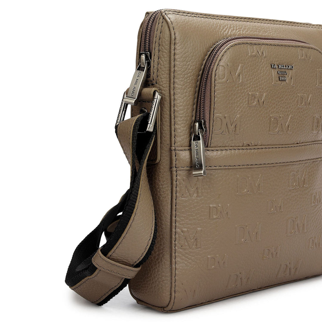 Monogram Wax Leather Men Sling - Smoke Grey
