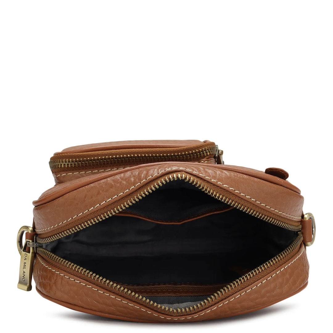 Bub Leather Men Sling - Cognac