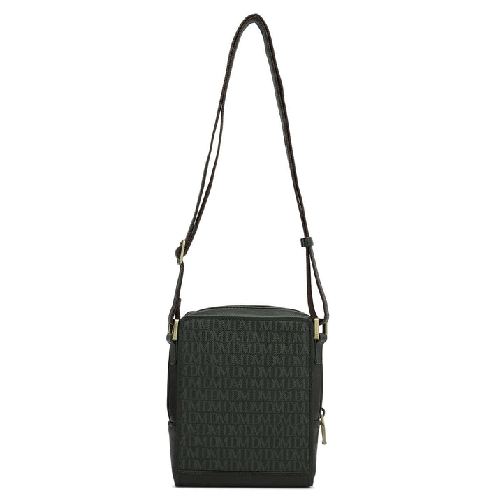 Monogram Franzy Leather Mens Sling - Petrol Green