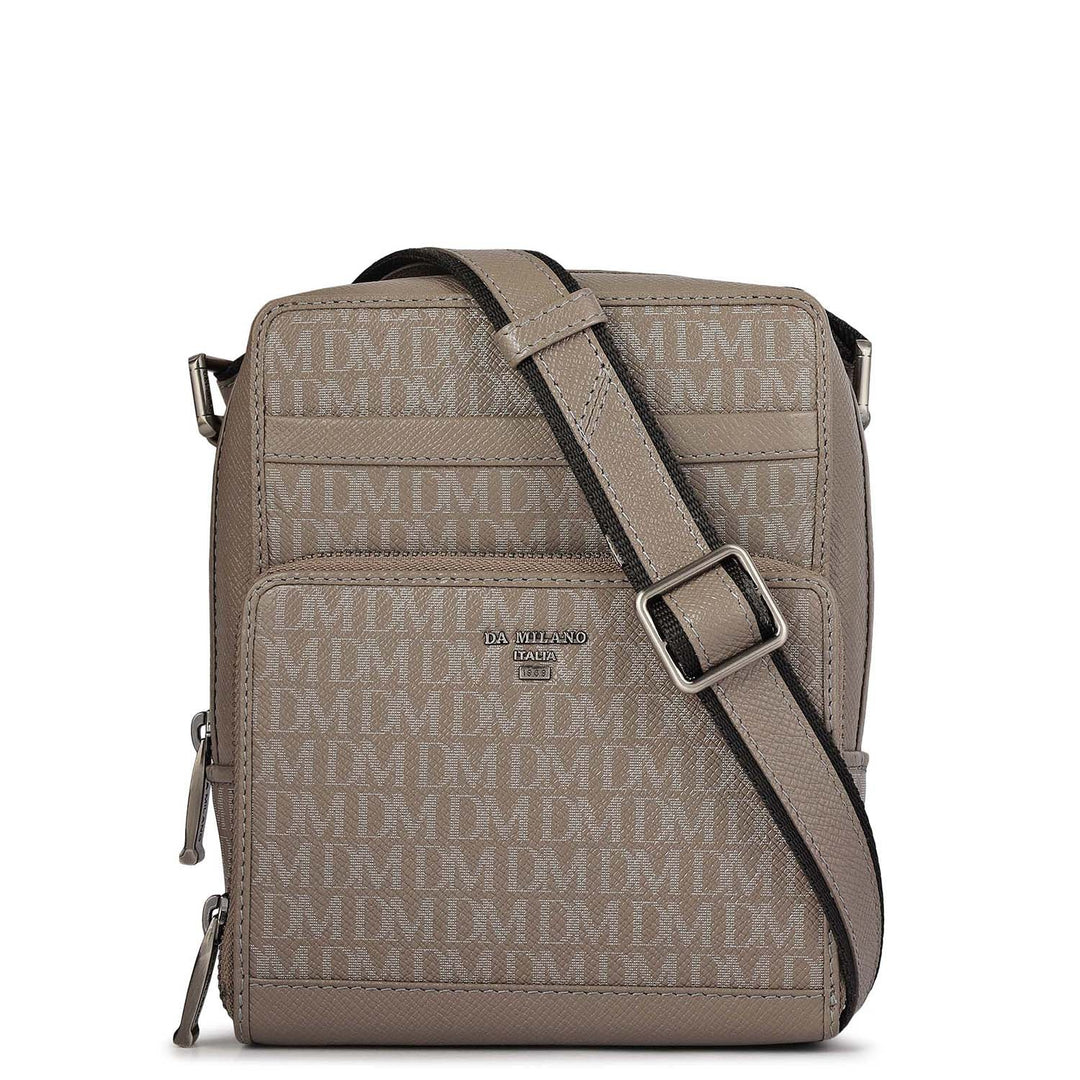 Monogram Franzy Leather Men Sling - Smoke Grey