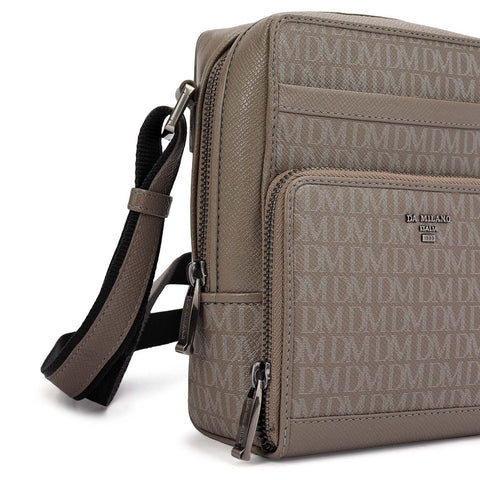 Monogram Franzy Leather Men Sling - Smoke Grey