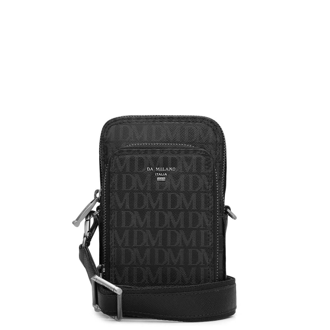 Monogram Leather Men Sling - Black