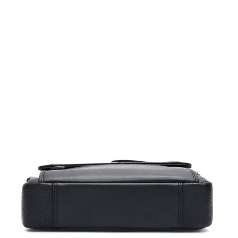 Wax Leather Men Sling - Black