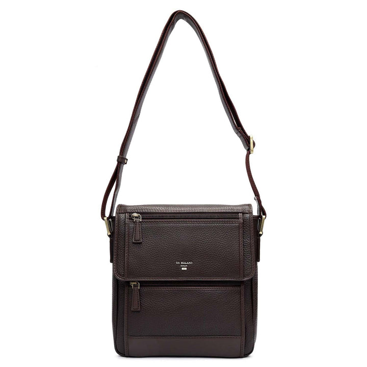 Wax Leather Men Sling - Chocolate