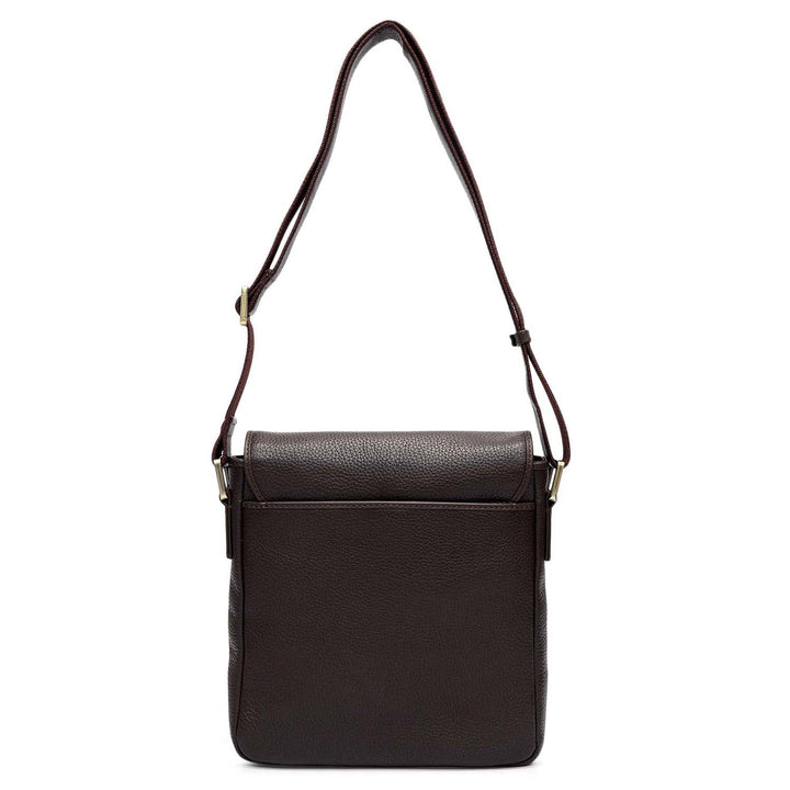 Wax Leather Men Sling - Chocolate