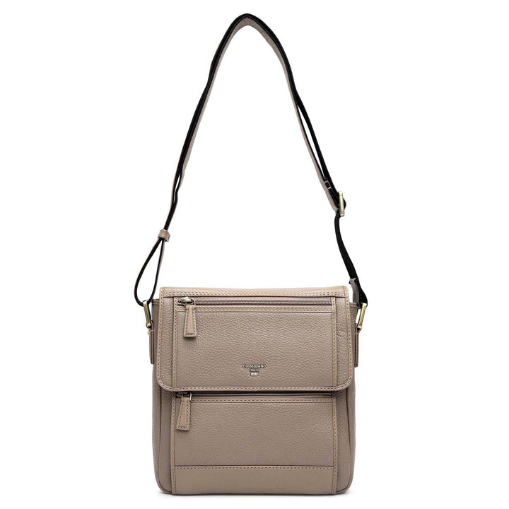 Wax Leather Men Sling - Greyish Taupe