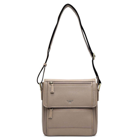 Wax Leather Men Sling - Greyish Taupe