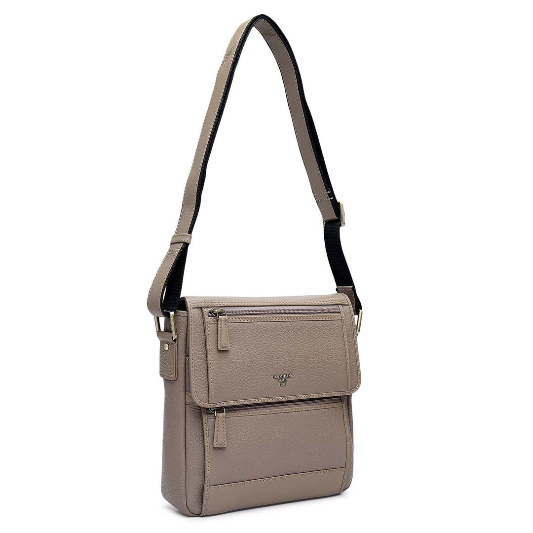 Wax Leather Men Sling - Greyish Taupe