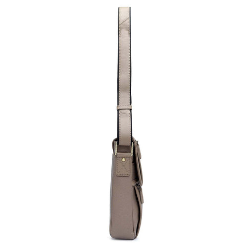 Wax Leather Men Sling - Greyish Taupe