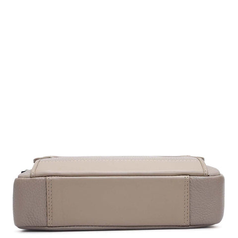 Wax Leather Men Sling - Greyish Taupe