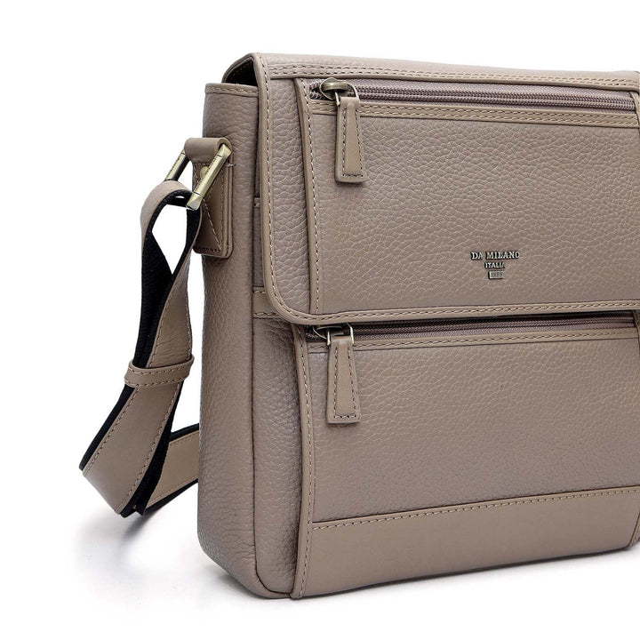 Wax Leather Men Sling - Greyish Taupe